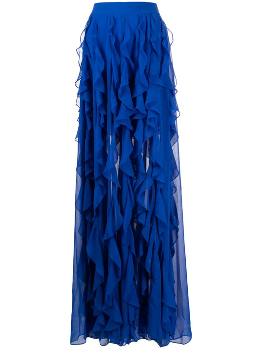 Ruffled Maxi Skirt