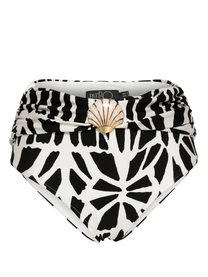 Seashell High-Waist Bikini Bottom