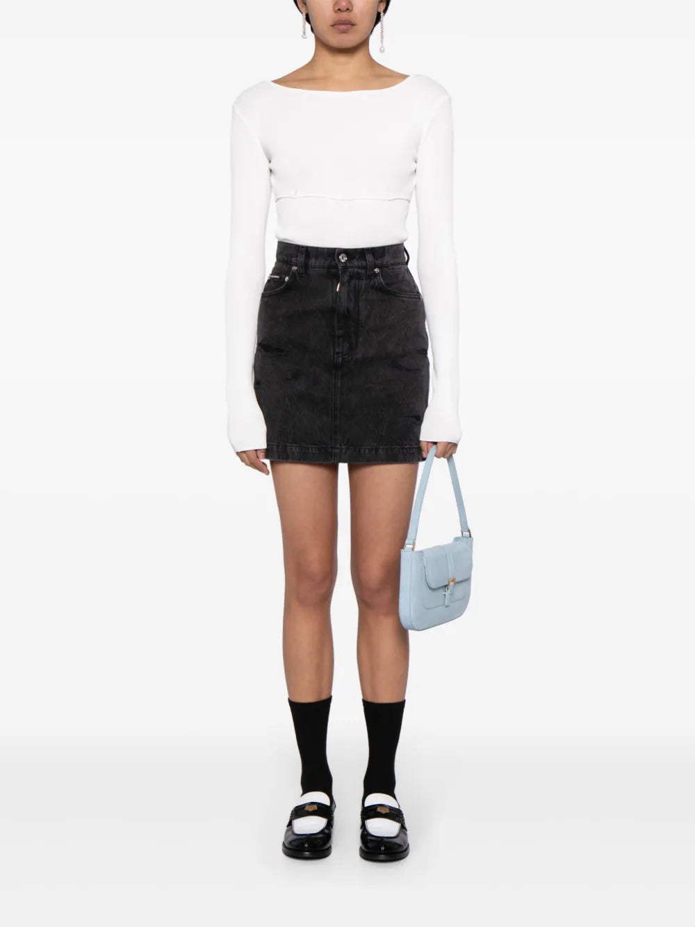 Boat-Neck Ribbed Jumper