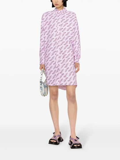 Logo-Print Shirt Dress