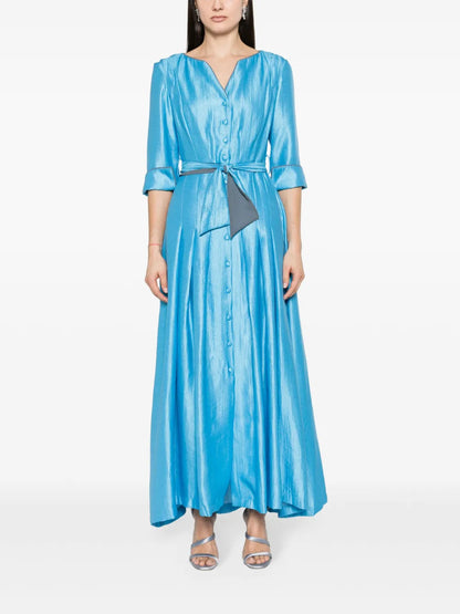 Cosmos Belted Maxi Dress