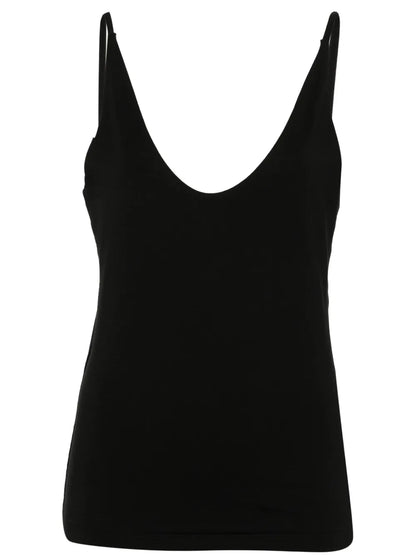 Logo-Embroidered Ribbed Top
