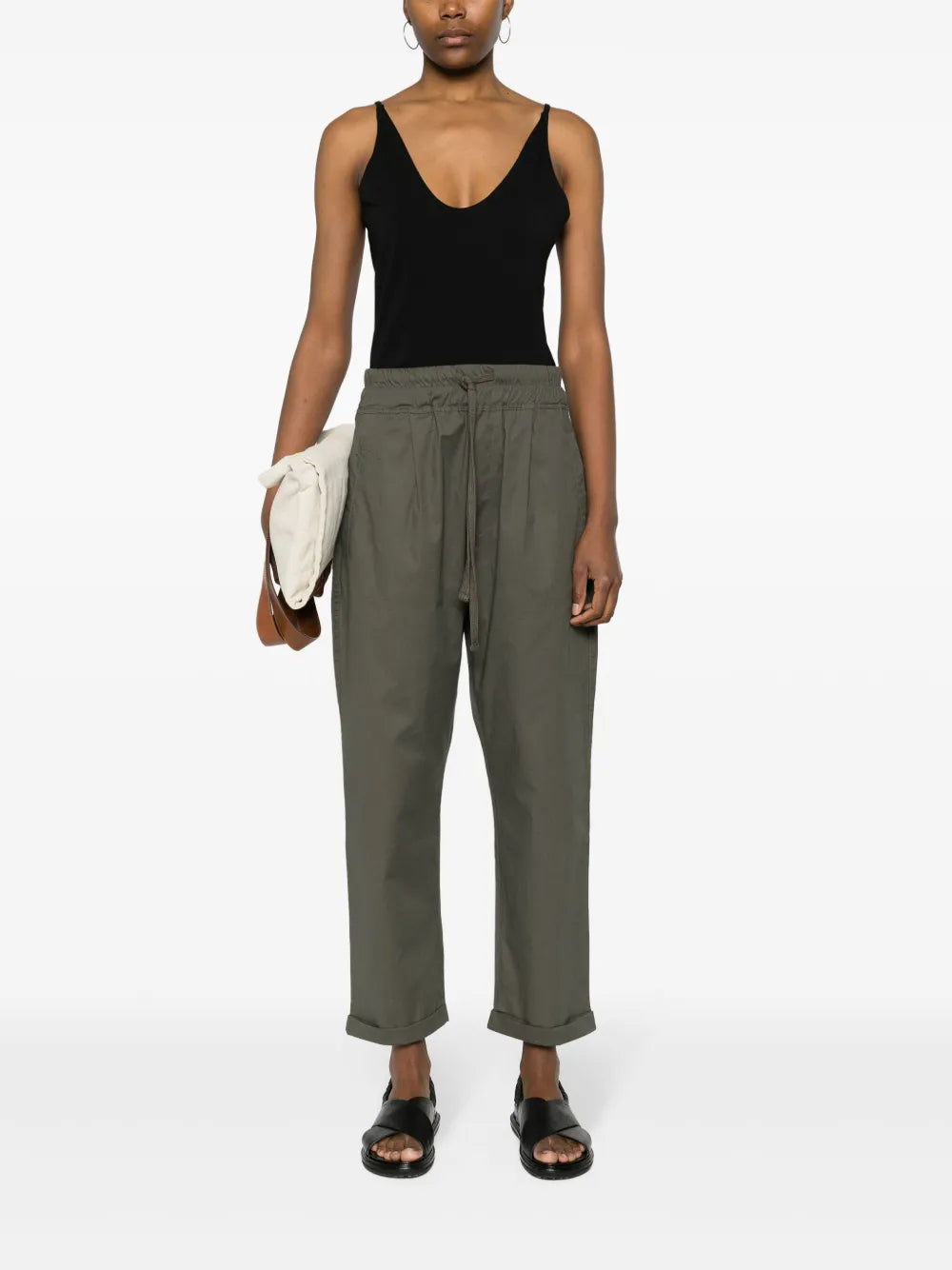 Logo-Embroidered Ribbed Top