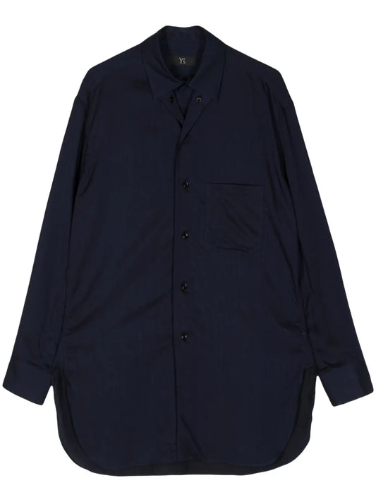 Cut-Out Twill Shirt