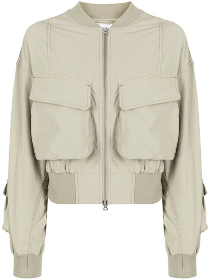 Cargo-Pocket Bomber Jacket