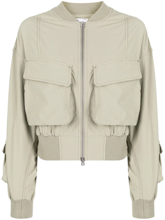 Cargo-Pocket Bomber Jacket