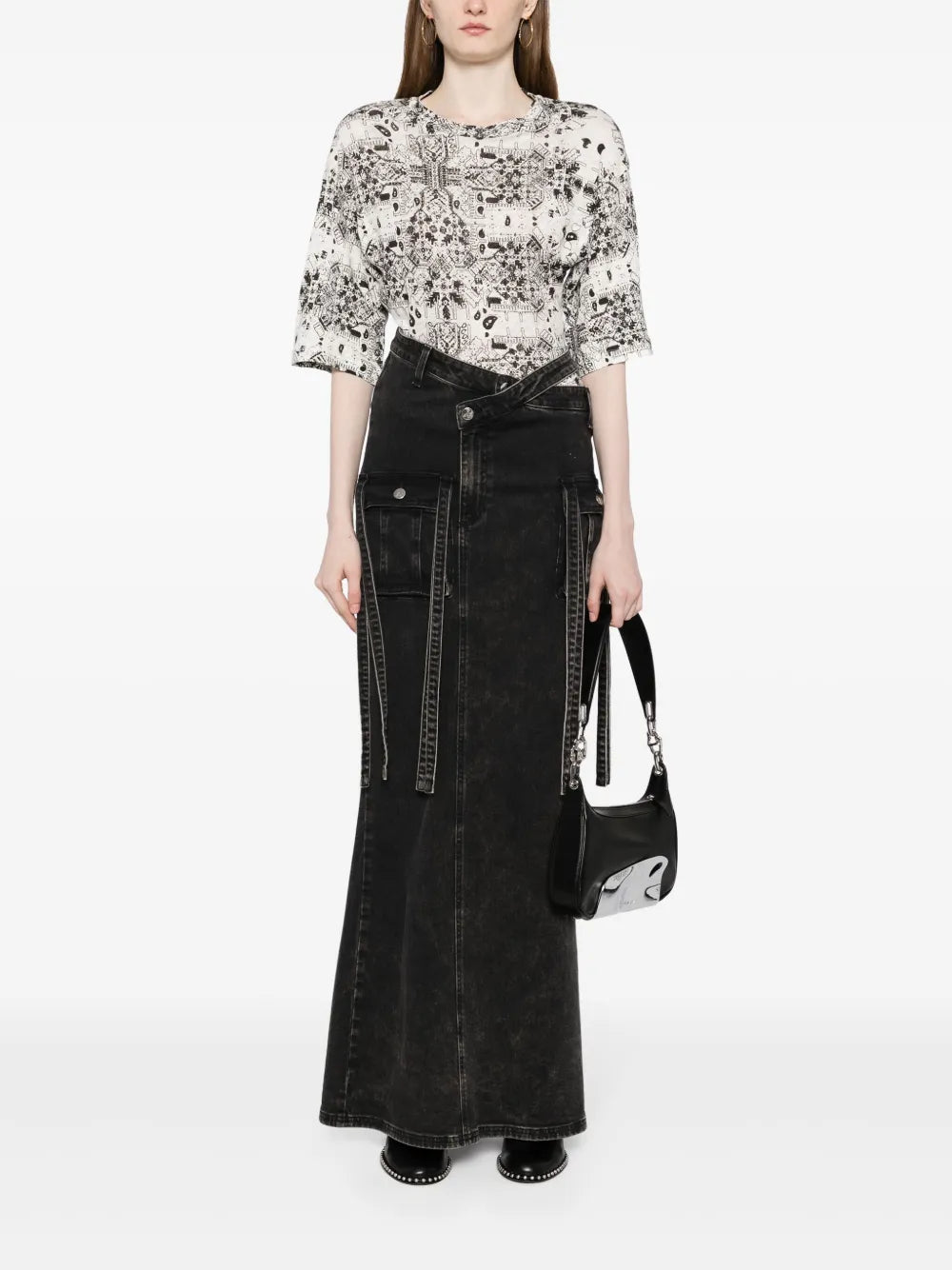 Walia Printed Linen T-Shirt