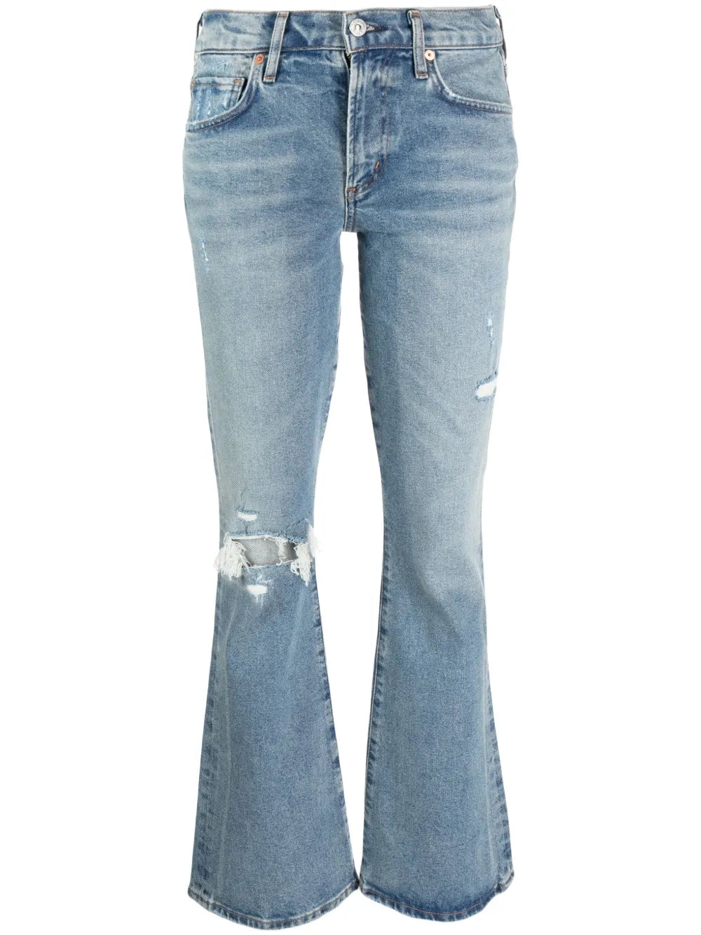 Emannuelle Distressed Flared Jeans