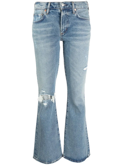 Emannuelle Distressed Flared Jeans