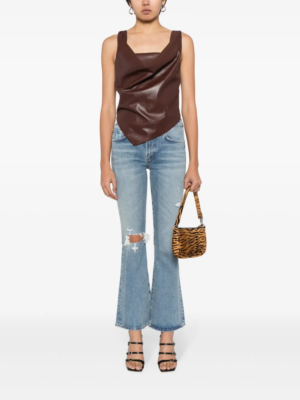 Emannuelle Distressed Flared Jeans