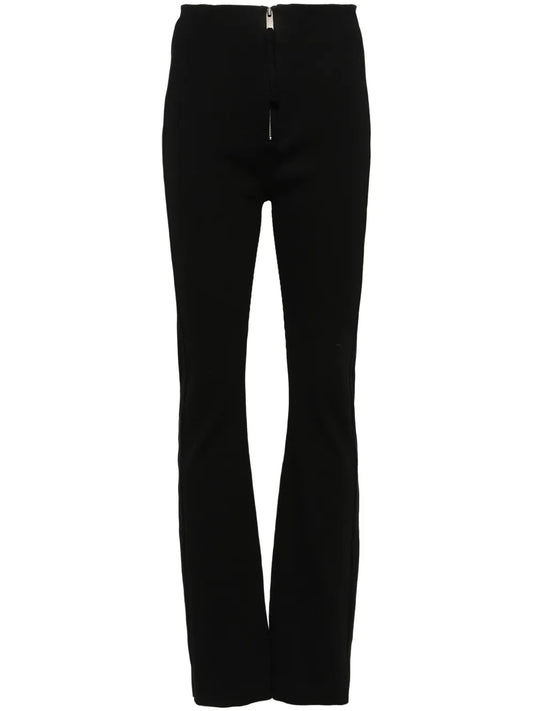 Ribbed High-Waist Trousers