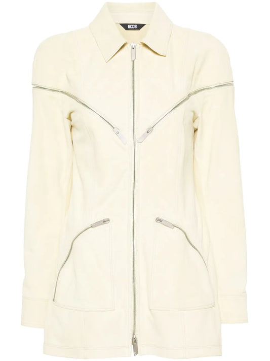 All-Around-Zip Suede Jacket