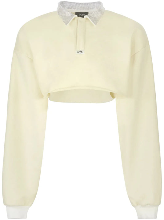 Bling Cropped Polo Top