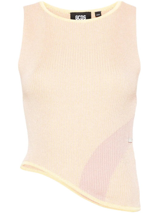 Comma Asymmetric Ribbed Top
