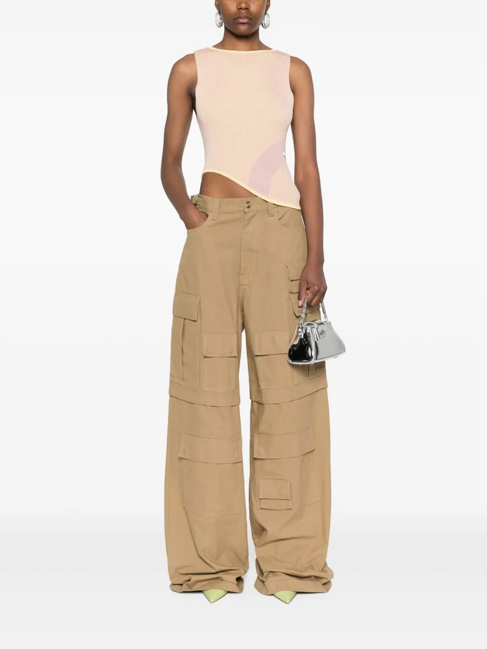 Comma Asymmetric Ribbed Top