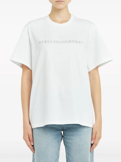 Crystal-Embellished Logo T-Shirt