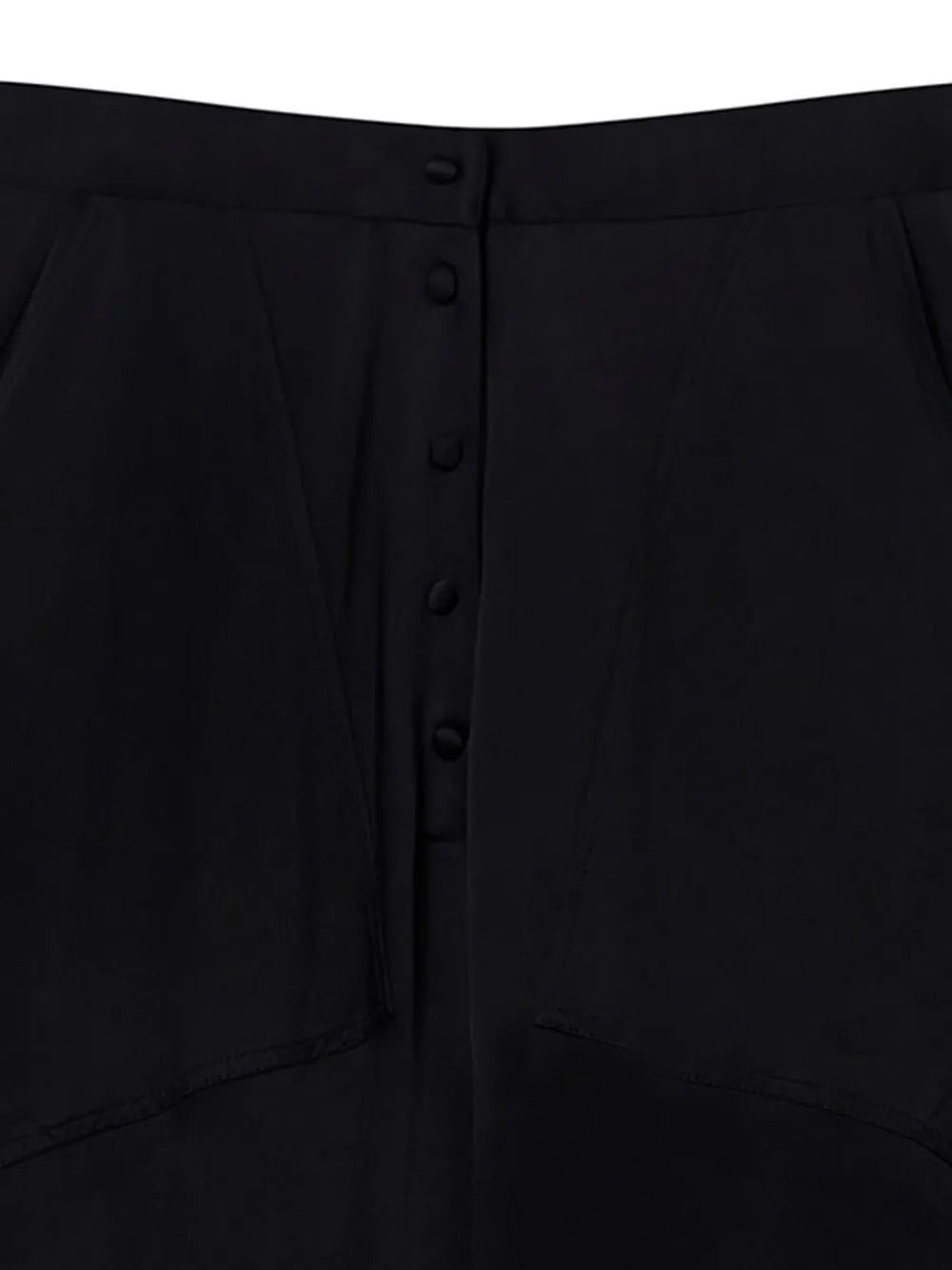 Panelled Satin Tapered Trousers