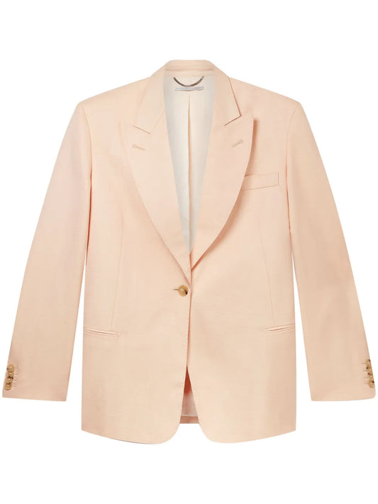 Single-Breasted Peak-Lapels Blazer