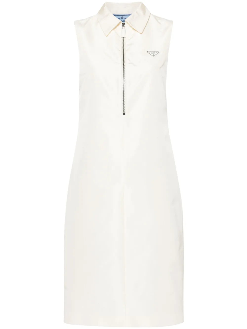 Logo-Appliqué Faille Dress