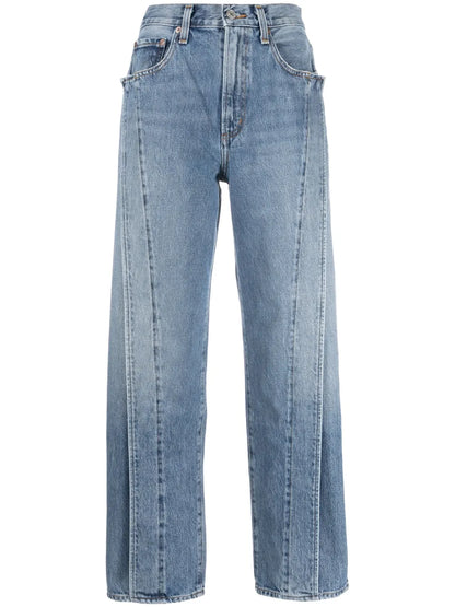 Fold Jean High-Rise Wide-Leg Jeans