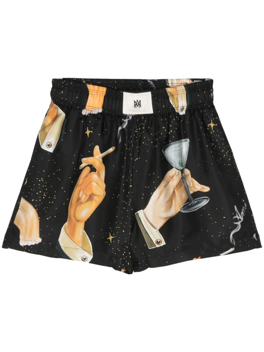 Champagne Silk Shorts