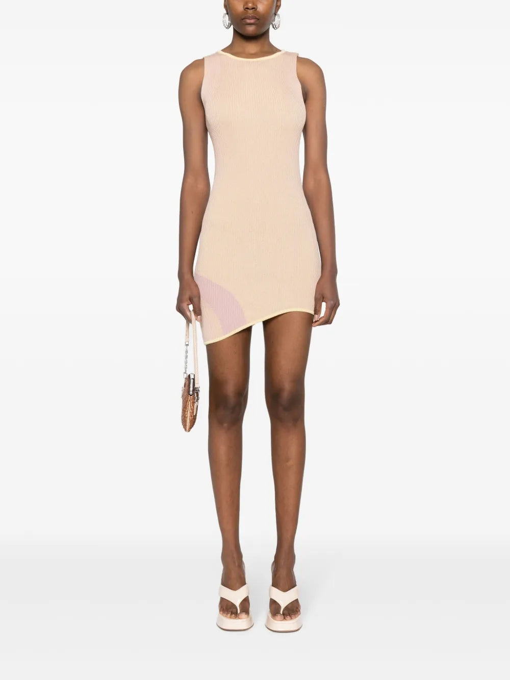 Comma Asymmetric Ribbed Dress