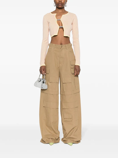 Comma Ribbed Cropped Cardigan