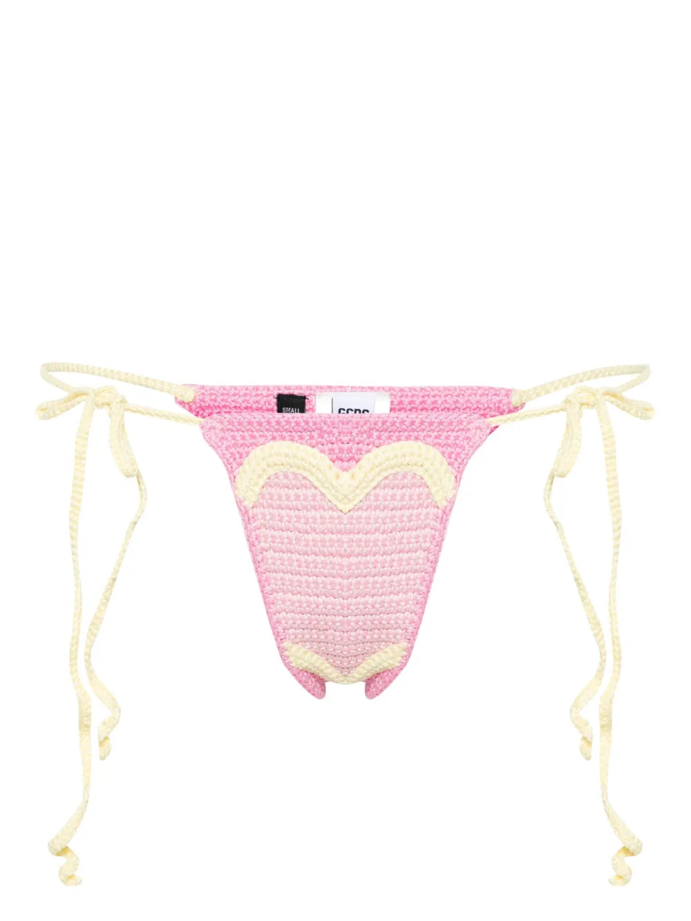 Heart Crochet-Knit Bikini Bottoms