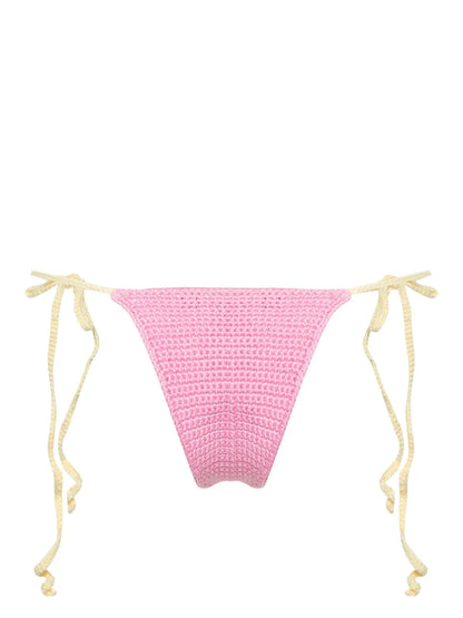 Heart Crochet-Knit Bikini Bottoms