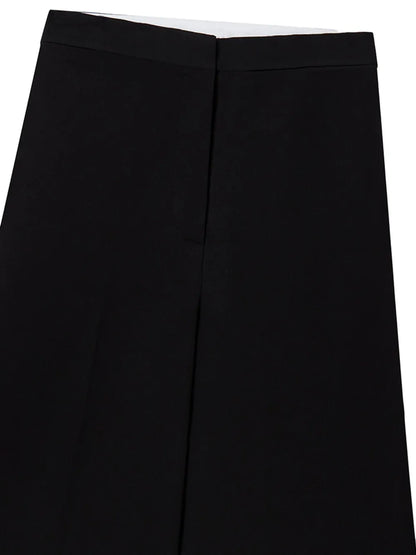 High-Waisted Wool Trousers