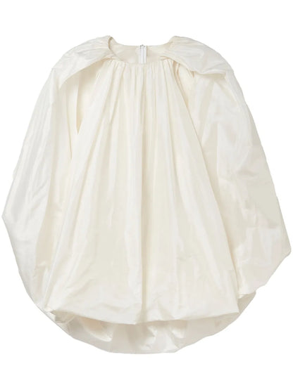 Bubble Cape-Effect Minidress