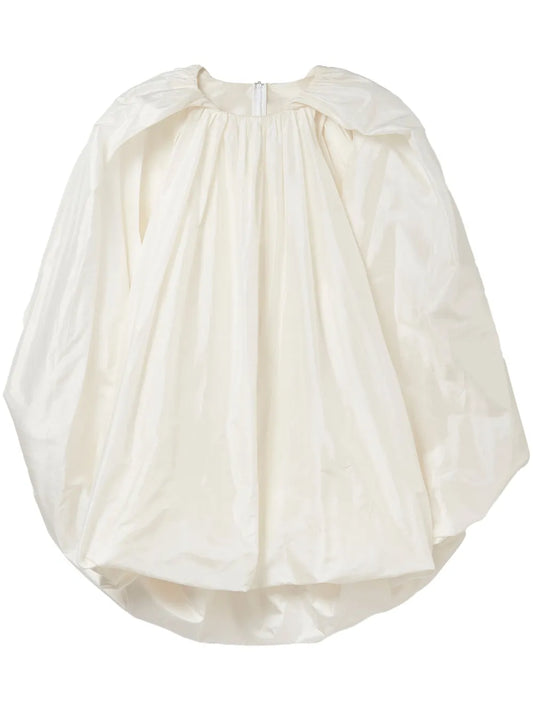 Bubble Cape-Effect Minidress