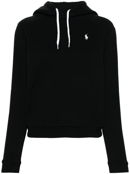 Polo Pony-Embroidered Cotton-Blend Hoodie