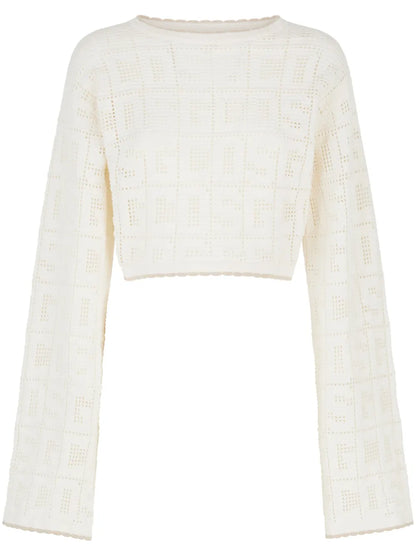 Monogram Macramé Top