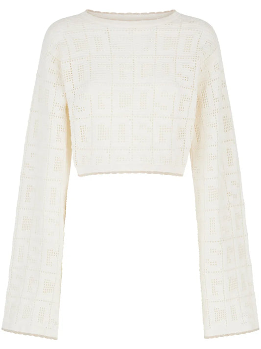 Monogram Macramé Top