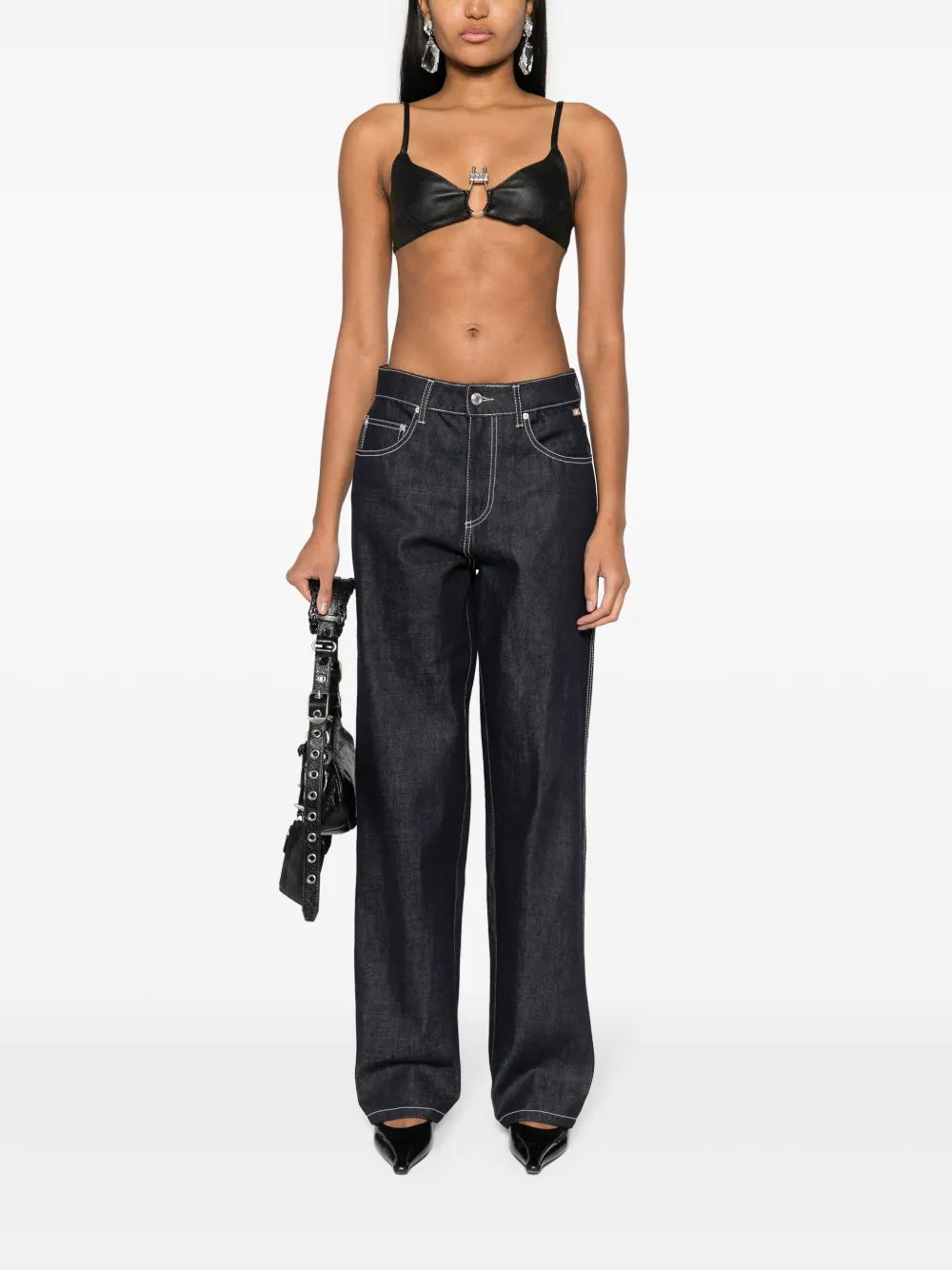 Mid-Rise Wide-Leg Jeans