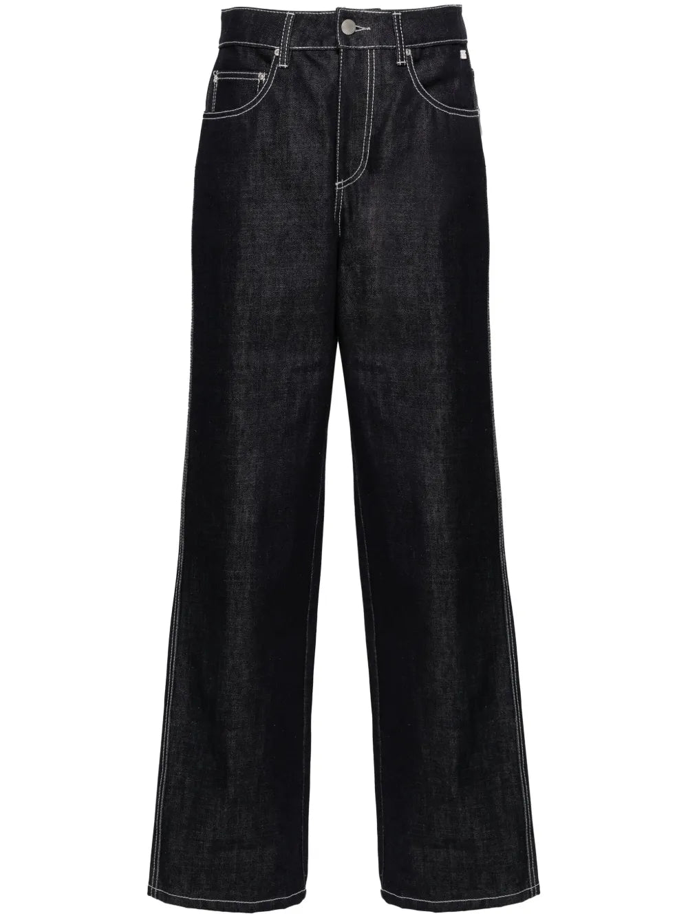 Mid-Rise Wide-Leg Jeans