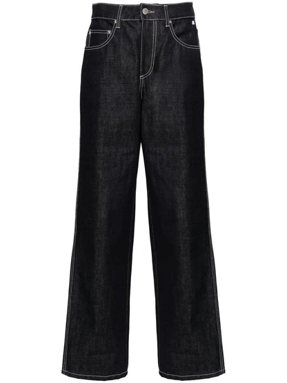 Mid-Rise Wide-Leg Jeans