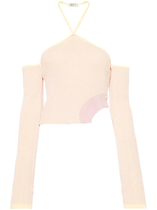 Comma Asymmetric Ribbed Top