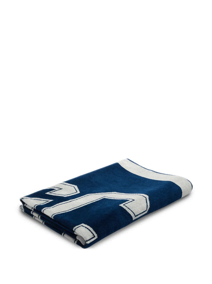 Logo-Print Cotton Beach Towel