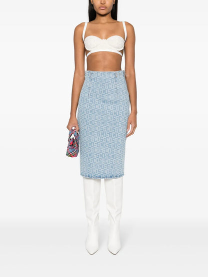 Sequin-Embellishment Tweed Bralette
