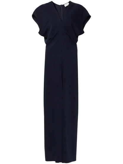 Wide-Leg V-Neck Jumpsuit