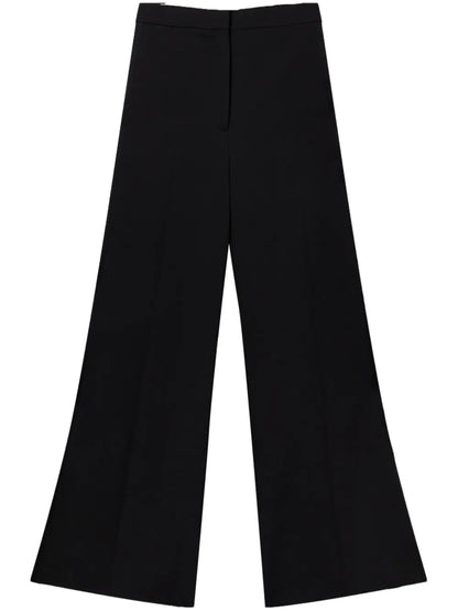 Wide-Leg Wool Trousers