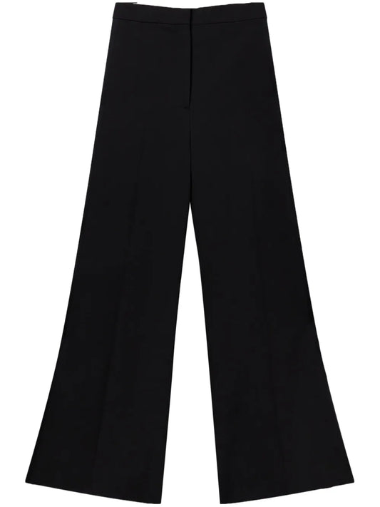 Wide-Leg Wool Trousers