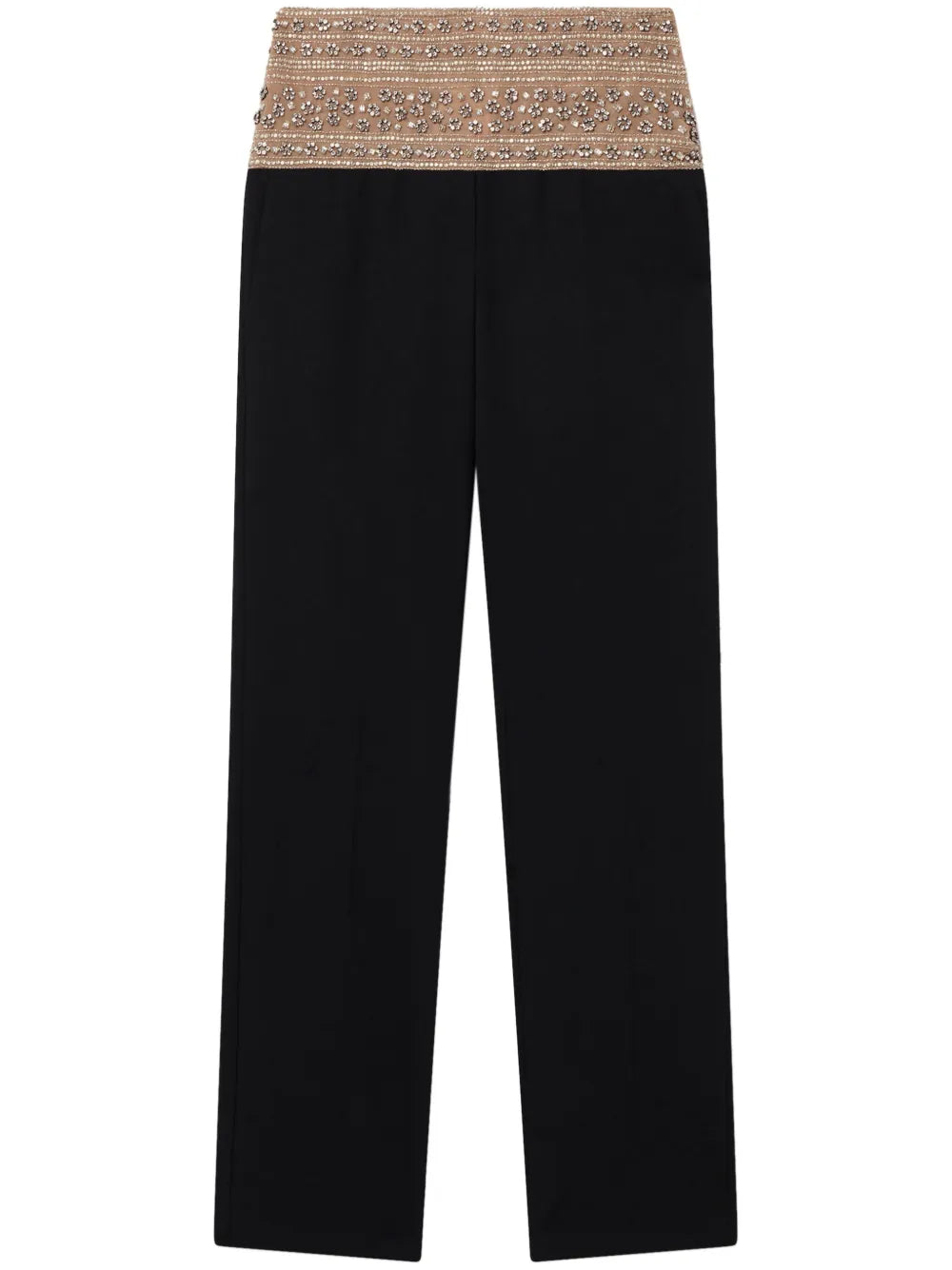 Crystal-Embellished Wool Trousers