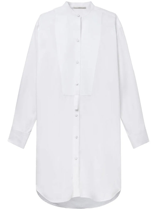 Plastron Cotton Shirtdress