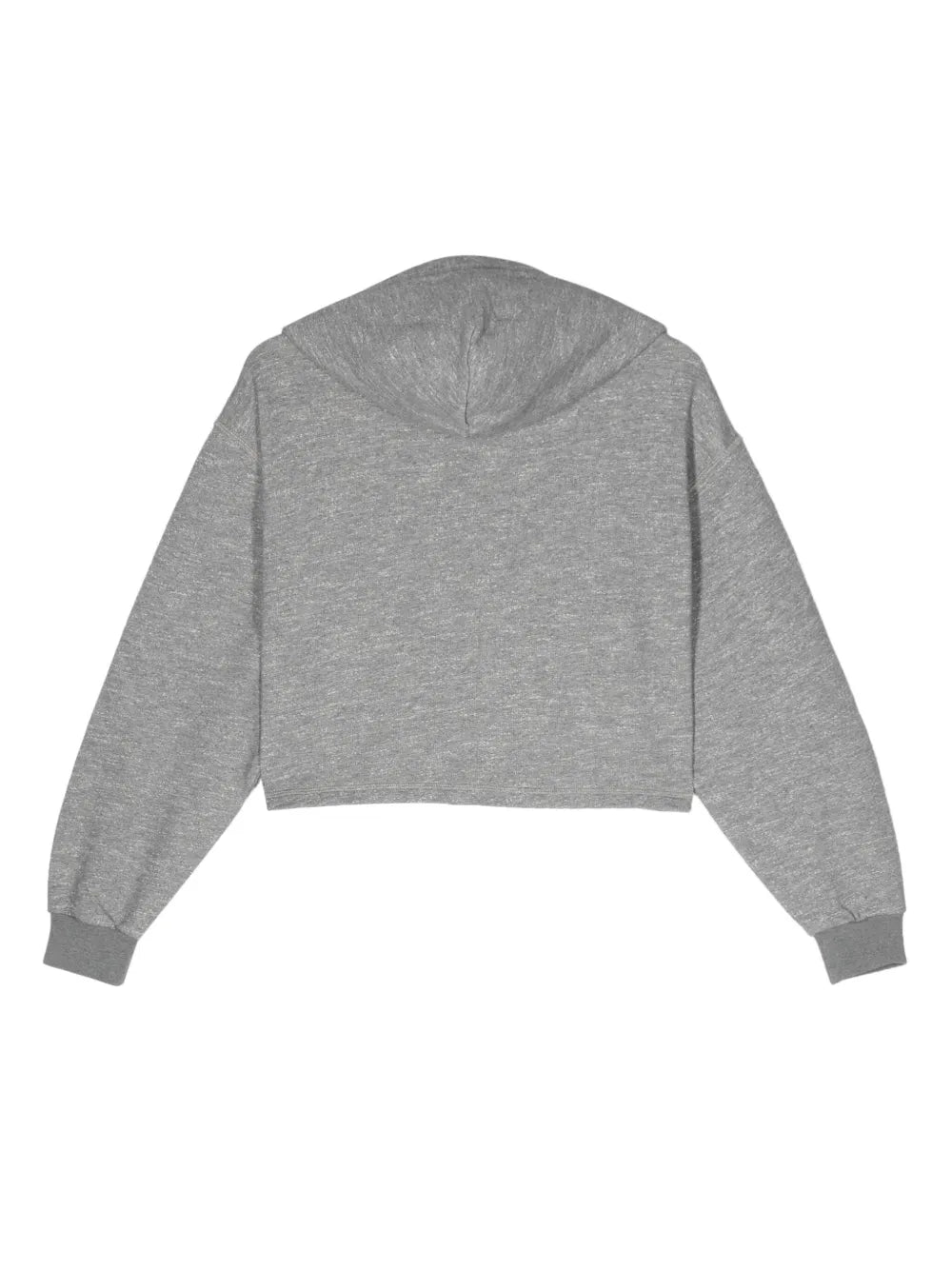 Logo-Flocked Cropped Hoodie
