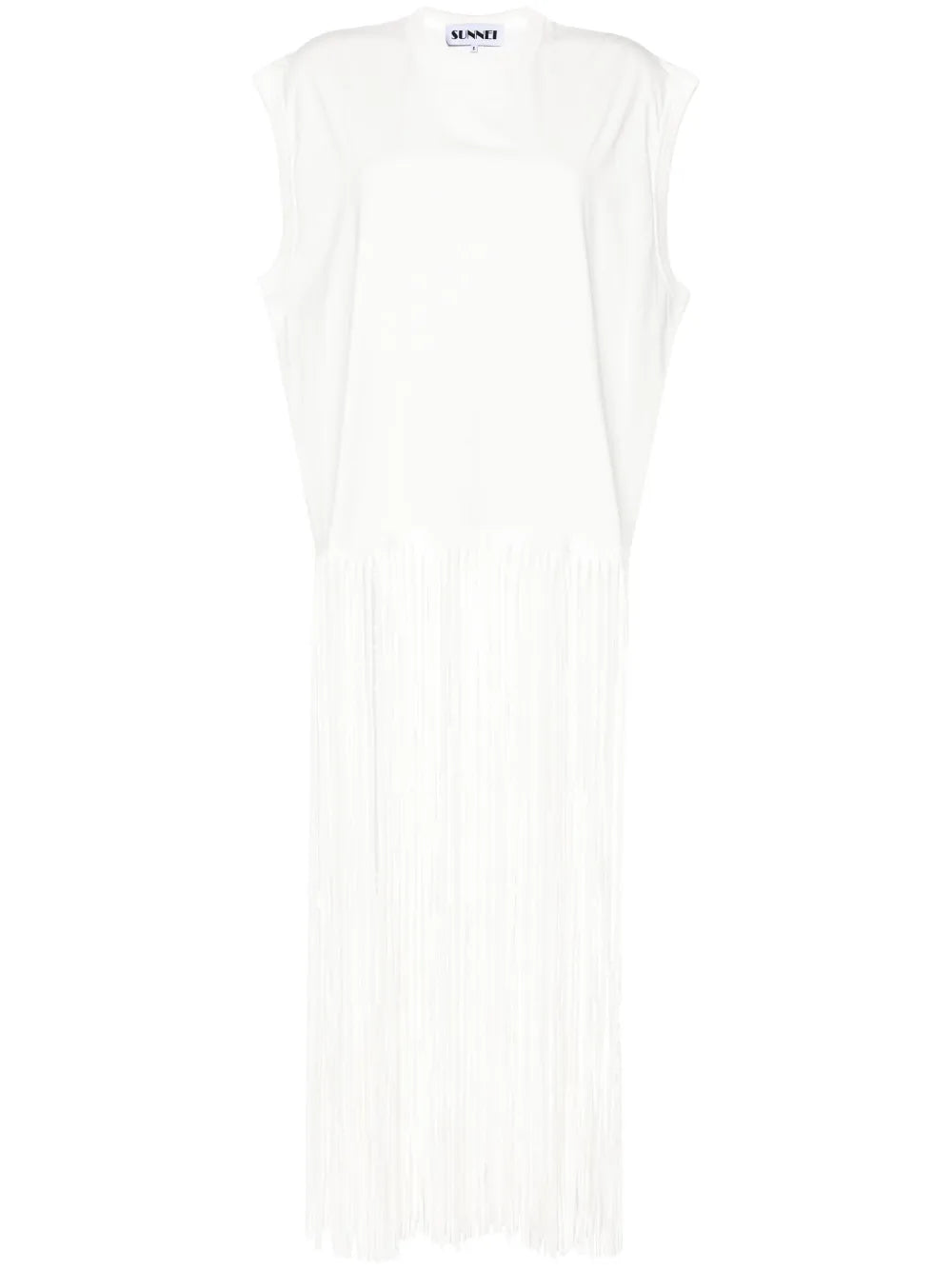 Sleeveless Long-Fringed Top