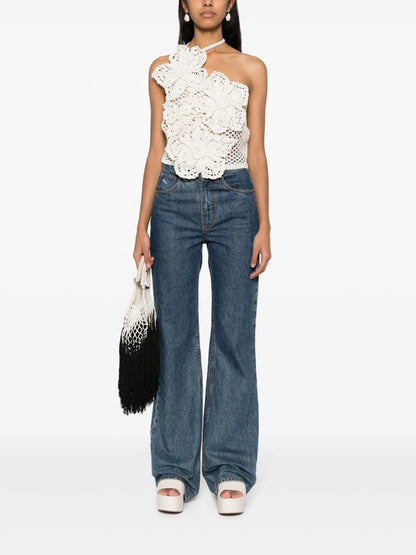 Nazanin Crochet-Knit Top