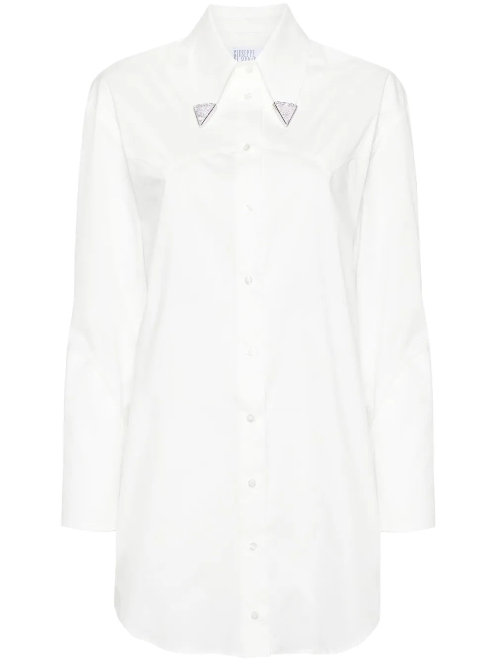 Metal-Tips Mini Shirtdress